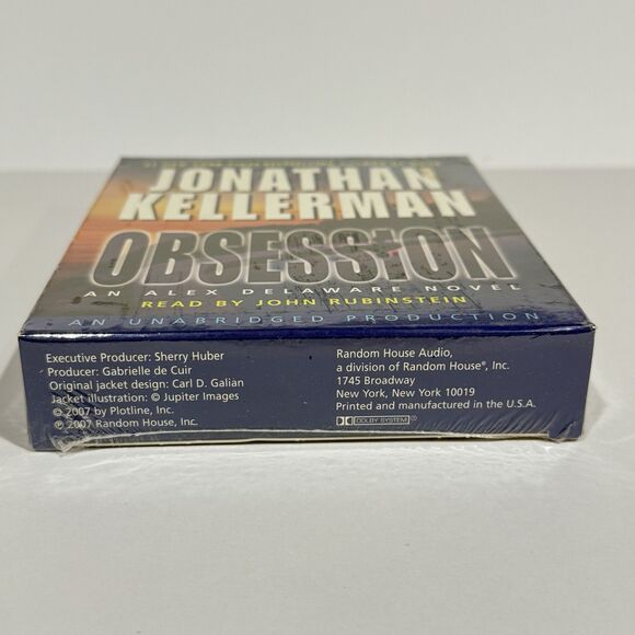 Jonathan Kellerman Obsession 2007 Compact Disc Unabridged - Picture 6 of 6